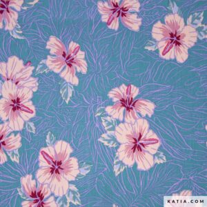 Jersey Viscose Print Hibiscus Amazonia 2226-10